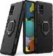 Hurtel Ring Armor pancerne hybrydowe etui pokrowiec + magnetyczny uchwyt Samsung Galaxy A51 5G czarny 1