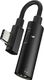 Adapter USB Hoco LS19 USB-C - Jack 3.5mm Czarny  (6957531080749) 1