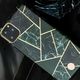 Kingxbar Kingxbar Marble Series eleganckie etui pokrowiec z nadrukiem marmur iPhone 11 fioletowy 2