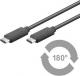 Kabel USB Goobay USB-C - 0.5 m Czarny (67975) 2