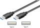 Kabel USB Goobay USB-A - USB-A 1.8 m Czarny (--) 2