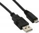 Kabel USB USB-A - microUSB 1 m Czarny (---) 1