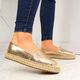 Big Star Espadryle damskie z eko skóry złote Big Star HH274503 37 1