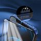 Kingxbar Kingxbar 2.5D Tempered Glass wytrzymałe szkło hartowane 9H na cały ekran z ramką iPhone 12 Pro Max czarny (case friendly) 8