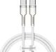 Kabel USB Baseus USB-C - USB-C 1 m Biały (baseus_20210316150659) 1