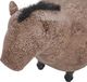 Beliani Pufa zwierzak brązowa HORSE 4