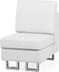 Beliani Narożnik skórzany lewostronny biały STOCKHOLM 6