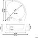 Wanna Beliani Wanna narożna LED z hydromasażem biała 140 cm MANGLE 7