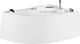 Wanna Beliani Wanna narożna LED lewa z hydromasażem biała NEIVA 2