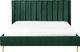 Beliani Łóżko welurowe 160 x 200 cm zielone VILLETTE 2
