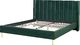 Beliani Łóżko welurowe 160 x 200 cm zielone VILLETTE 3