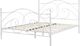 Beliani Łóżko metalowe 140 x 200 cm białe DINARD 2