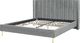 Beliani Łóżko welurowe 160 x 200 cm szare VILLETTE 4