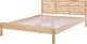 Beliani Łóżko drewniane 160 x 200 cm jasne CARNAC 2