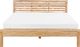 Beliani Łóżko drewniane 160 x 200 cm jasne CARNAC 4