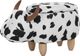 Beliani Pufa zwierzak ze schowkiem czarno-biała COW 1