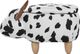 Beliani Pufa zwierzak ze schowkiem czarno-biała COW 2