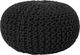 Beliani Puf 40 x 25 cm czarny CONRAD 1