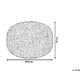 Beliani Puf 40 x 25 cm czarny CONRAD 5