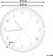 Beliani Zegar ścienny 33 cm czarno-biały DAVOS 4