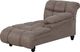 Beliani Szezlong brązowoszary LORMONT 2