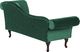 Beliani Szezlong welurowy prawostronny zielony LATTES 3