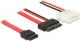Delock SATA - SATA Slimline + Molex, 0.15m, Czerwony (84789) 1