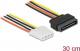 Delock Molex - SATA, 0.3m, Wielokolorowy (60139) 1