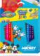 Patio Kredki ołówkowe trójkątne JUMBO 12 sztuk 13 kolorów + temperówka Colorino Kids Mickey 1