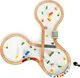 Ecotoys Drewniana kolejka tory pociąg na baterie 69 elementów Ecotoys universal 1