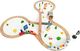 Ecotoys Drewniana kolejka tory pociąg na baterie 69 elementów Ecotoys universal 2
