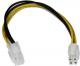StarTech ATX/EPS 4-pin - ATX/EPS 4-pin, 0.2m, Żółty (ATXP4EXT) 1