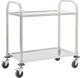 vidaXL Wózek kelnerski 2-półkowy 87x45x83.5 cm stal nierdzewna (50913) 1