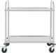 vidaXL Wózek kelnerski 2-półkowy 87x45x83.5 cm stal nierdzewna (50913) 2