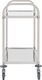 vidaXL Wózek kelnerski 2-półkowy 87x45x83.5 cm stal nierdzewna (50913) 3