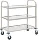 vidaXL Wózek kelnerski 3-półkowy 107x55x90 cm stal nierdzewna 50914) 1