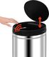 Kosz na śmieci vidaXL bezdotykowy srebrny (322695) 6