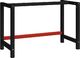 vidaXL Metalowa rama pod blat roboczy, 120x57x79 cm, czarno-czerwona 1