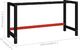 vidaXL Metalowa rama pod blat roboczy, 150x57x79 cm, czarno-czerwona 6