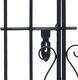 vidaXL Ozdobna brama ogrodowa z kutego żelaza, 122 x 20,5 x 100 cm 5