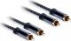 Kabel AQ RCA (Cinch) x2 - RCA (Cinch) x2 1.5m czarny (xpa43015) 1
