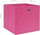 vidaXL Pudełka z włókniny, 10 szt., 28x28x28 cm, różowe 5