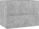 vidaXL Szafka pod umywalkę szarość betonu 60x38.5x45cm płyta 1