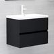vidaXL Szafka pod umywalkę czarna 60x38.5x45cm płyta wiórowa 1