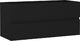 vidaXL Szafka pod umywalkę czarna 100x38.5x45cm płyta wiórowa 1