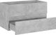 vidaXL Szafka pod umywalkę szarość betonu 80x38.5x45cm płyta 3