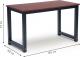 Biurko ModernHome Brązowe 120 cm x 60 cm 2