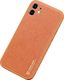 Dux Ducis Dux Ducis Yolo eleganckie etui pokrowiec ze skóry ekologicznej iPhone 12 pomarańczowy 4