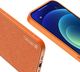 Dux Ducis Dux Ducis Yolo eleganckie etui pokrowiec ze skóry ekologicznej iPhone 12 pomarańczowy 8
