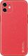 Dux Ducis Dux Ducis Yolo eleganckie etui pokrowiec ze skóry ekologicznej iPhone 12 czerwony 2